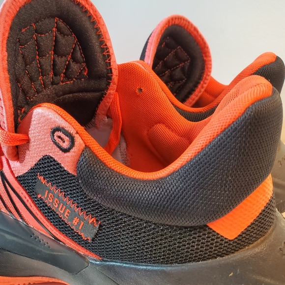 Adidas D.O.N Issue 1 Donovan Mitchell Spider Stamp Solar Red Orange Black Size 9 - Picture 12 of 16